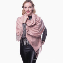 Surdimensionné skiny luxe whosale plaine solide 100% couleur pure pashmina châle en delhi vietnam pashmina écharpe distributeurs